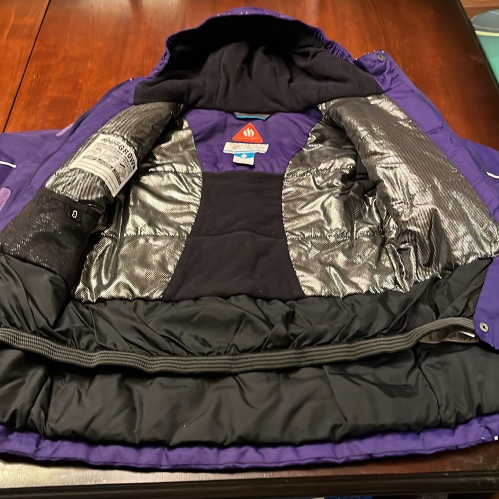 Columbia Girls Winter Coat Jacket size Small 7/8 with outgrown sleeves - Picture 6 of 11